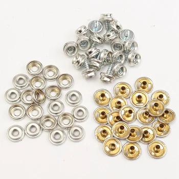 

60pcs 3/8 "Fixing Pushbuttons Snap Screw For Marine Boat Car Copper Fitting Part