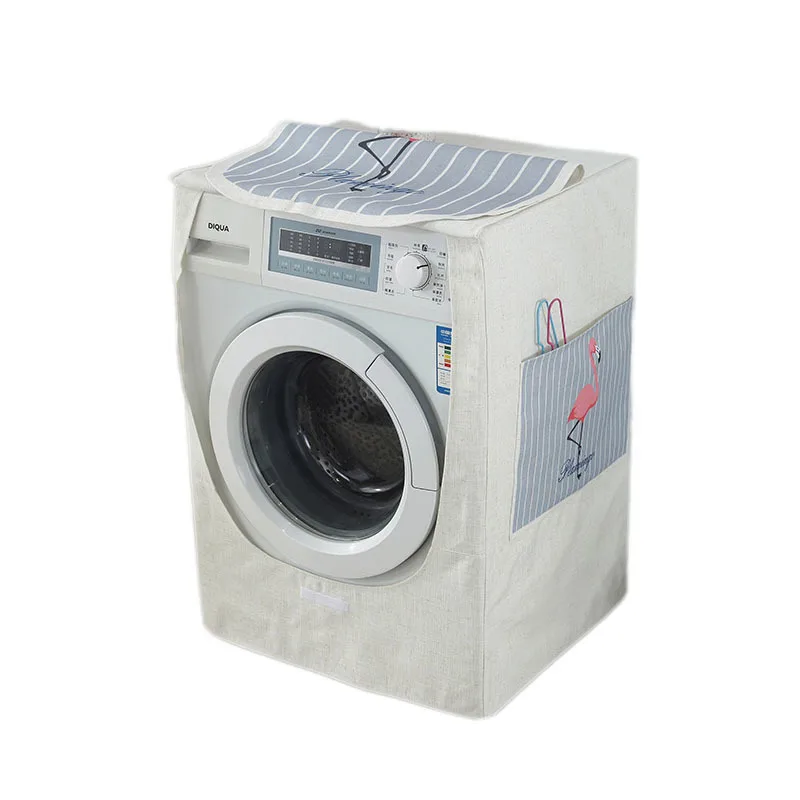 

LDAJMW New Drum Washing Machine Waterproof Washing Machine Dust Cover 100% Linen Automatic Side-opening Washing Machine 2018