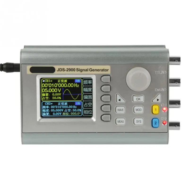 Двухканальный генератор DDS сигналов JDS2900 счетчик с функцией NC цифровое