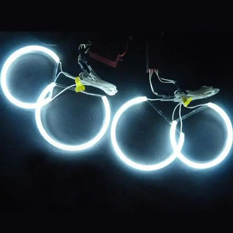 

4 Pcs Car Angel Eagle Eyes Lights Kit 131*2+146*2 CCFL Flexible Tube Headlight White Headlamp for BMW E36 3 E38 7 E39 5 E46