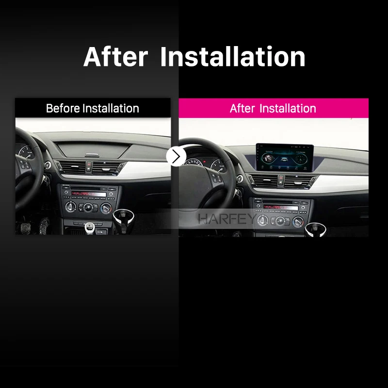 Best Harfey 10.1 inch Android 8.1 touchscreen autoradio for BMW X1 E84 2009-2013 radio upgrade GPS navigation HD 1080P Video WIFI 5