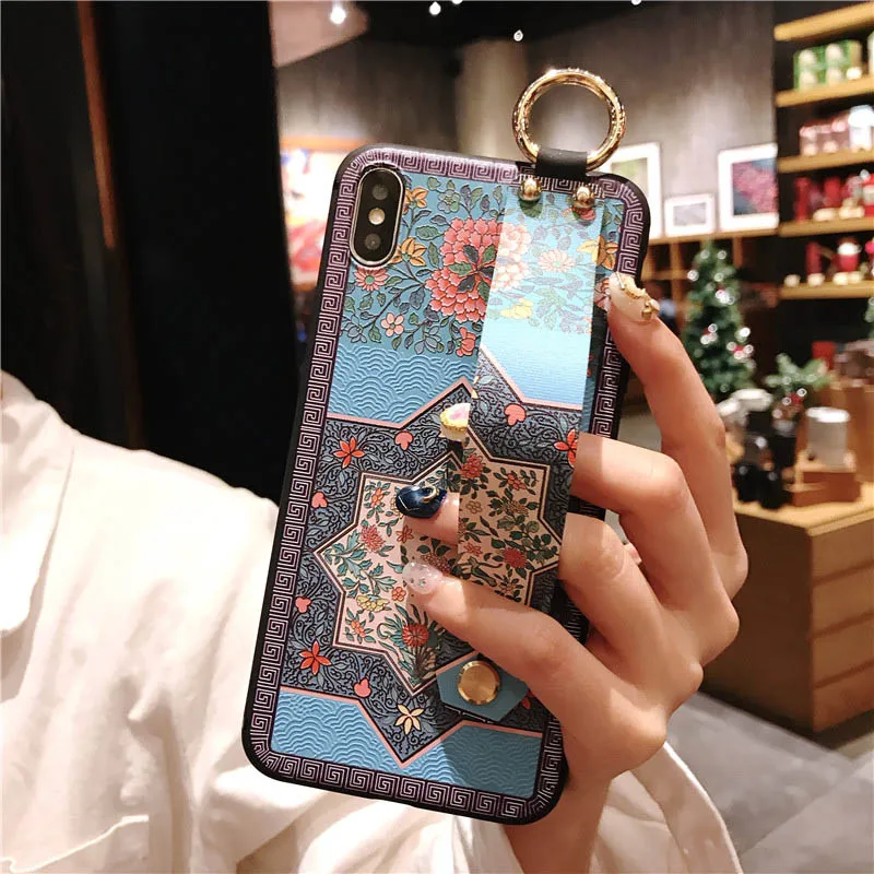 

Kickstand Case For Xiaomi Mi 9 8 5X 6X Wrist Strap Soft TPU Cover For Xiaomi Redmi 4X Redmi Note 7 6 5 Finger Ring Holder Coque