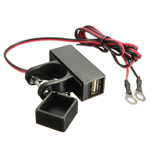 

7/8 inch 22mm 12V Motorcycle ATV Waterproof USB Power Charger Socket Adapter