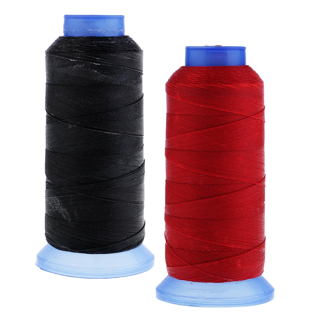 2 Spools 400 Meters 500D 0.55mm Leather Sewing Waxed Wax Thread Hand