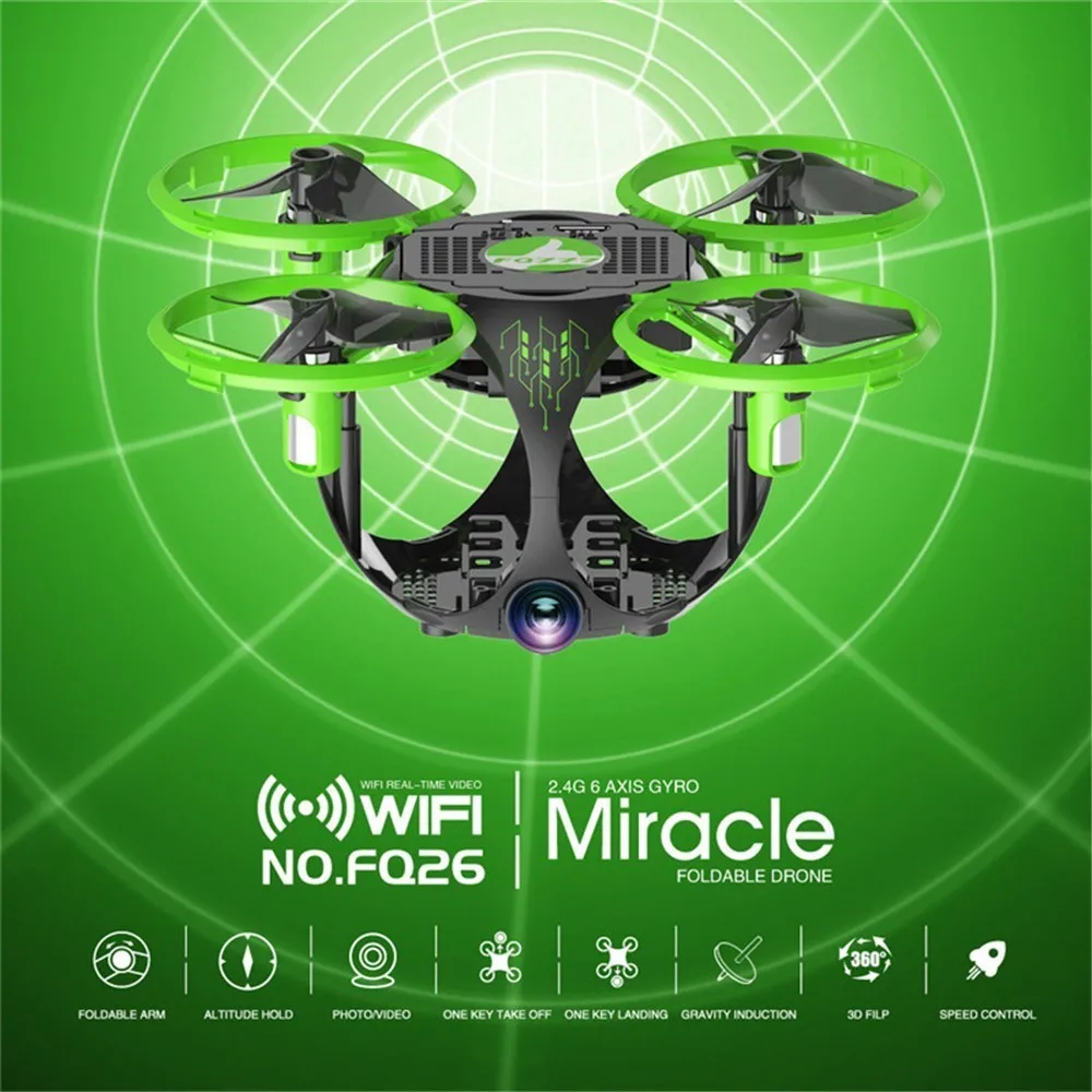 

Foldable WiFi FPV Mini RC Drone with Wide Angle HD Camera Altitude Hold Headless Mode VS S9 T10 Micro Pocket Dron