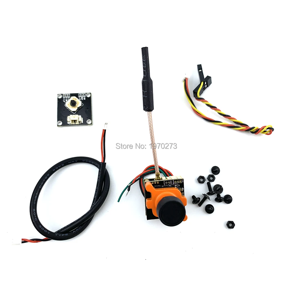 

MINI 800TVL FPV CCD camera 2.1mm Lens NTSC / PAL Switchable with OSD 25mw/100mw/200mw Transmitter 48CH for RC Drone