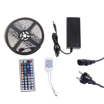

5m 12V LED RGB Led Strip Waterproof Led Light 60Leds/M Flexible LED Light Tape Ribbon with Remote Controller TV Background Light