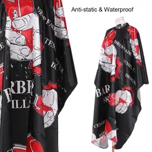 Парикмахерские плащ для парикмахерской дизайна волос вырезать Салон парикмахер-стилист нейлон ткань Водонепроницаемый Обёрточная бумага защиты фартук