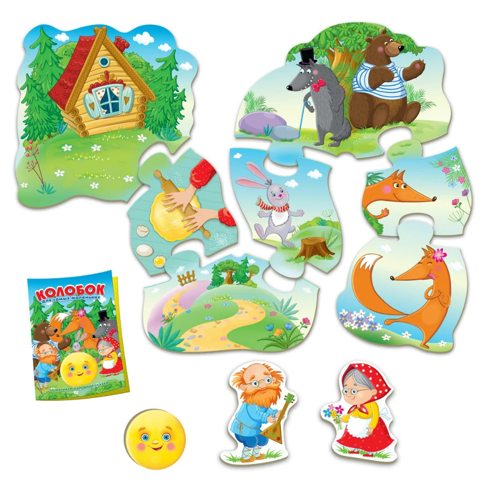 Игра настольная Vladi Toys Путешествие по сказке &quotКолобок&quot|Карточные игры| |