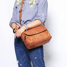 Женская кожаная сумка на плечо в стиле ретро, повседневная сумка-тоут, женские сумки, женская сумка с клапаном на молнии, большая Повседневная роскошная сумка-тоут