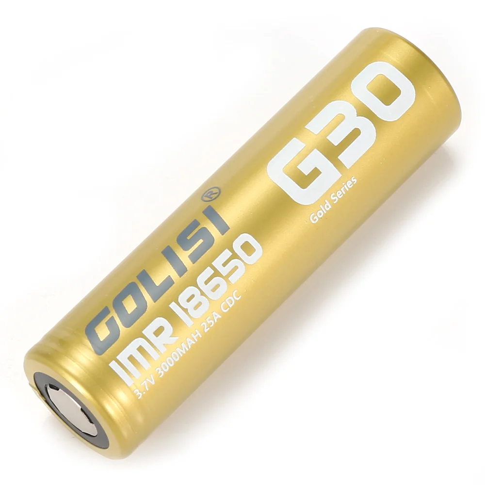 Golisi 2Pcsg 30 3,7 V/3000 Mah 18650 литий-ионная аккумуляторная батарея 25A Cdc высокое слив Imr для электронной сигареты солнечный светильник