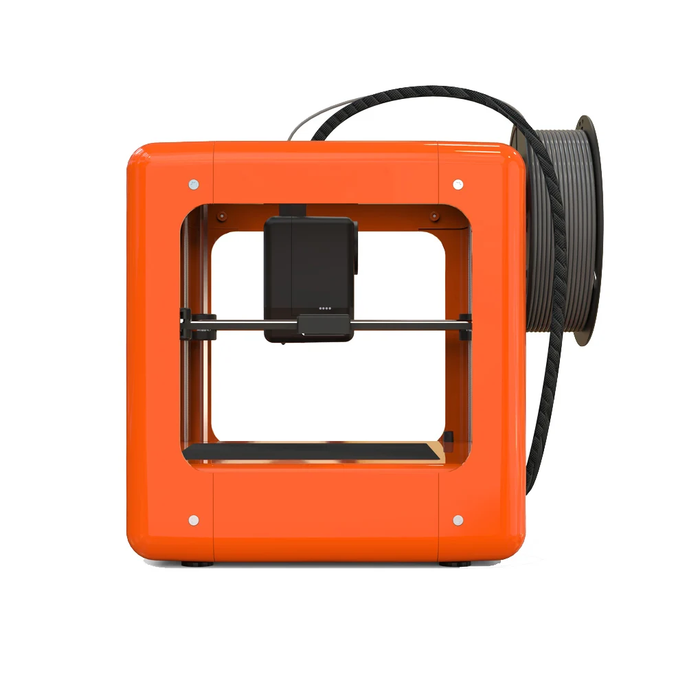 Оранжевый Мини Полностью Собранный 3d Принтер 90*110*110 мм размер печати Поддержка одной кнопки печати 1,75 мм 0,4 мм сопло