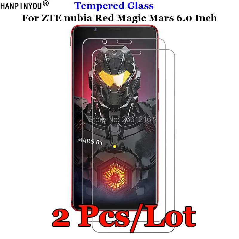 2 шт./лот для ZTE nubia Red Magic Mars 6 0 дюйма закаленное стекло 9H 2.5D Премиум Защитная пленка