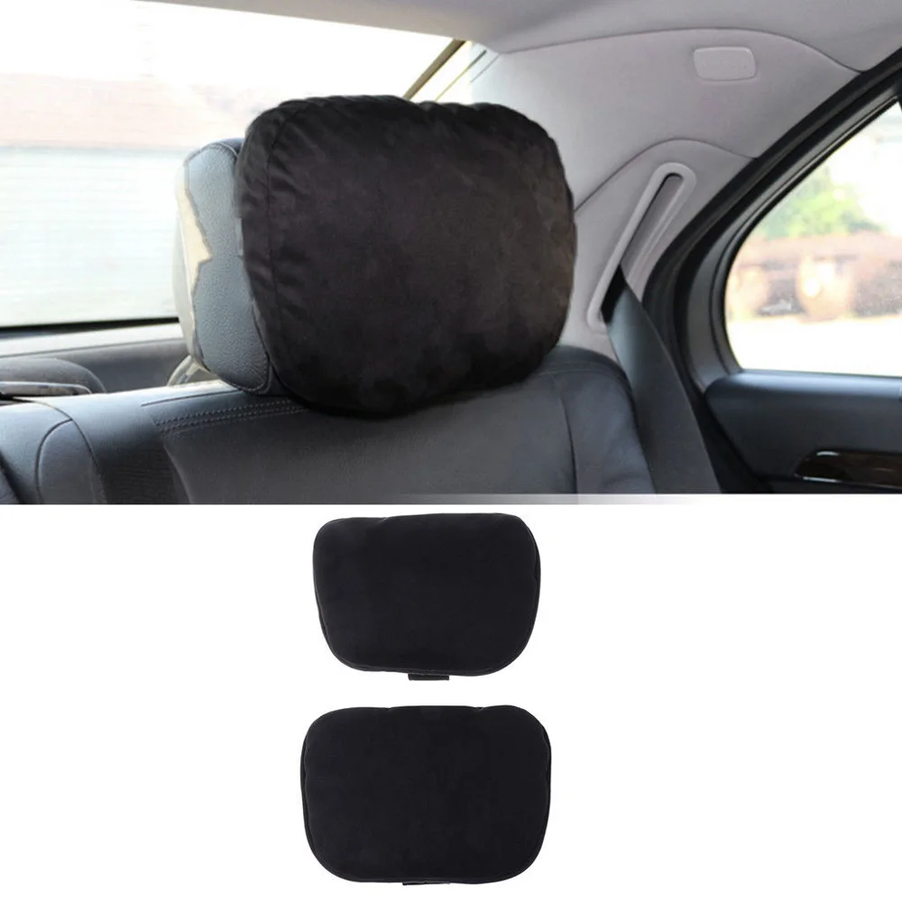 For Mercedes Benz S Class Car Headrest Neck Pillows Seat Cushion Black