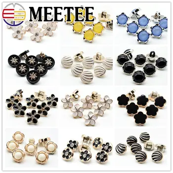 

50pcs Meetee 12mm Decor Plastic Buttons Chiffon Shirt Women Dress Shank Button for Sewing Cothing Accessories DIY Crafts AP2261