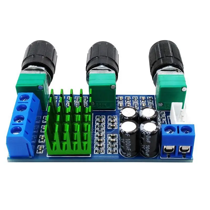 DC 12V 24V TPA3116D2 80Wx2 цифровой усилитель плата тройной регулятор громкости