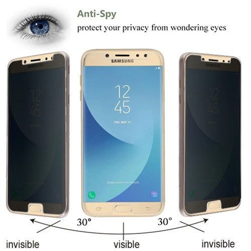 MiroData пленка для защиты конфиденциальности закаленное стекло Sumsang Galaxy J3 J5 J7 2017