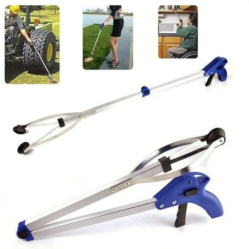

NEW Foldable Garbage Pick Up Tool Grabber Reacher Stick Reaching Grab Claw Gripper Extend Reach Cleaning Tool