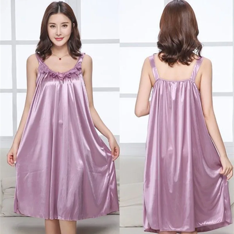 satin nightdresses plus size