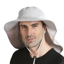 Лидер продаж, уличная рыболовная шляпа с широкими полями, Мужская дышащая сетчатая рыболовная Кепка, пляжные шляпы, солнцезащитная Кепка