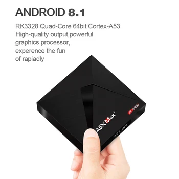 

Docooler A5X MAX Android 8.1 4GB64GB TV BOX RK3328 4K BT 4.1 USB 3.0 2.4G WiFi 100M Lan Smart Media Player HD2.0 OTT TV BOX