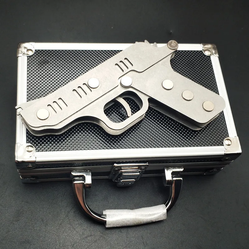 

Rubber Band Gun Metal Simulated Continuous Emission Elastic Pistol Model Toy Guns For Boys Free Shipping