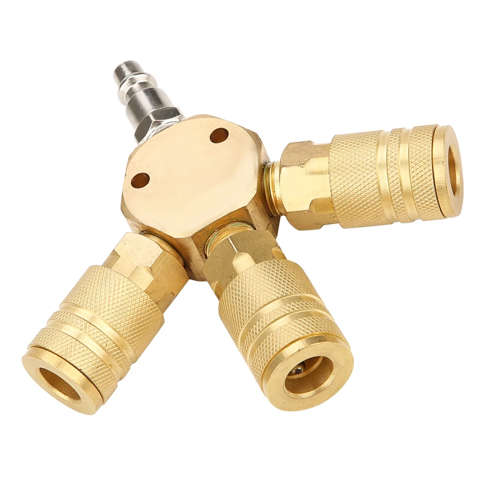 

Quick-coupling Air Gas Pneumatic T Shape Three Way Tee Connector for Tube Pipe