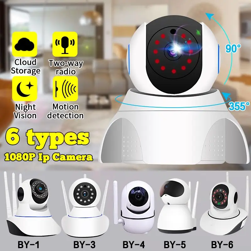

1080P WiFi Wireless/Wired IP Camera Home Security Surveillance Camera Pan&Tilt Night Vision