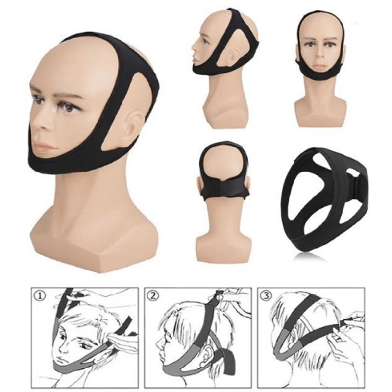

Triangular Mask chin rest anti snoring Belt Correcting mouth breathing anti snore device Improve sleep Sleeping Care Tool