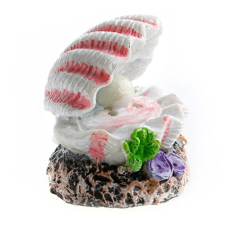 

Aquarium Shell Pearl & Air Stone Fish Tank Bubbler Bubbling Ornament Top Quality