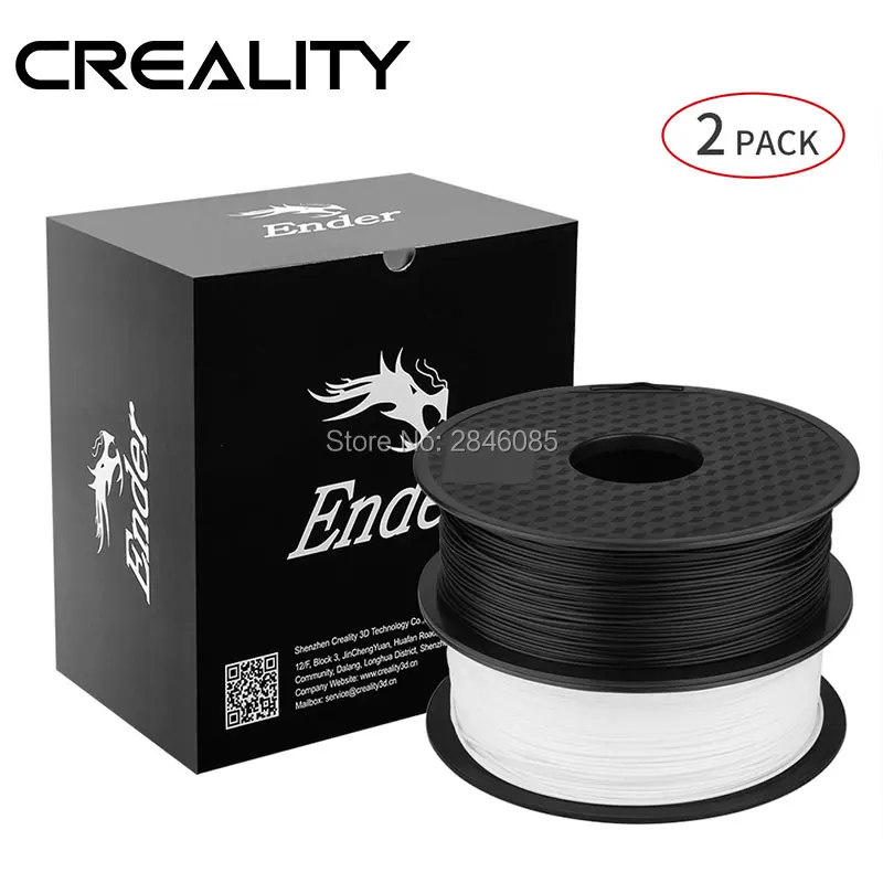 CREALITY 3D Принтер Нити Ender бренд белый/черный цвет нити 2 кг/лот высокое качество PLA 1 75