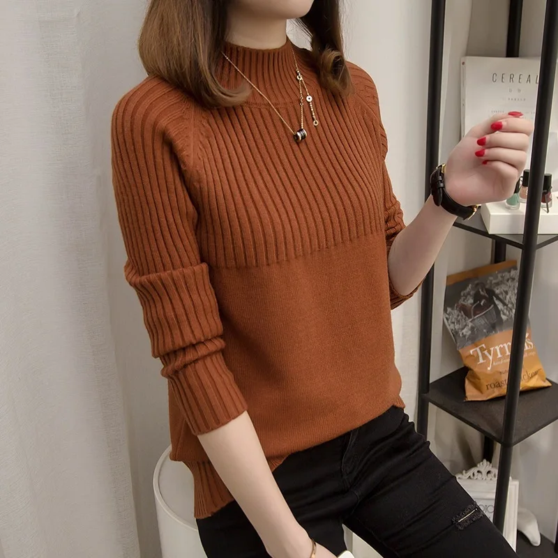 autumn and winter women's new Korean loose turtleneck collar thick sweater fashion bottoming pullover women winter Yms20188003