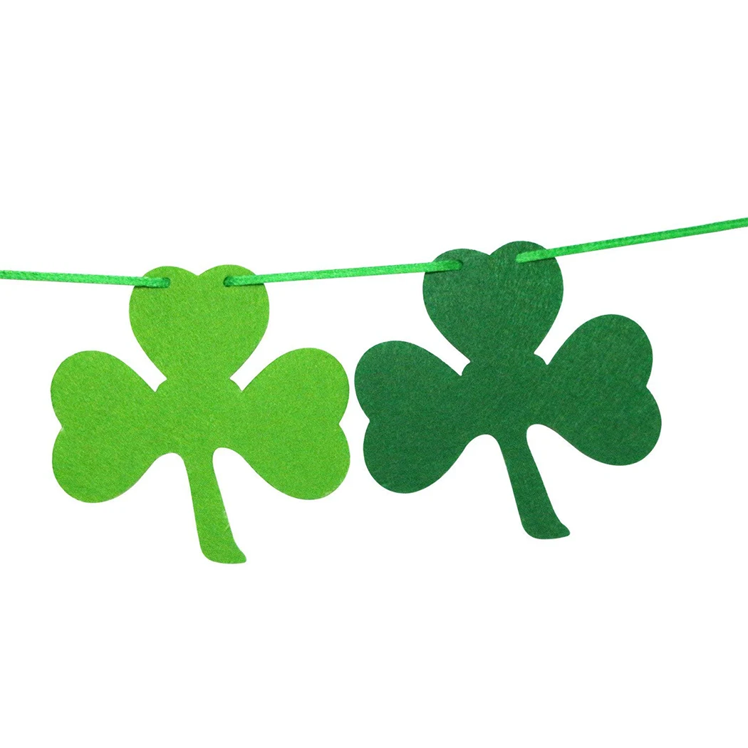 2 шт Висячие баннеры Shamrock Подвесные Украшения для вечеринки на День Святого