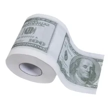 Смешной сто долларов купюр$100 рулон туалетной бумаги деньги кляп подарок