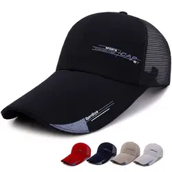 Расширенный шляпа с защитной сеткой Для мужчин Для женщин Кепки дышащий спортивный головной убор Регулируемый козырек Кепки работает