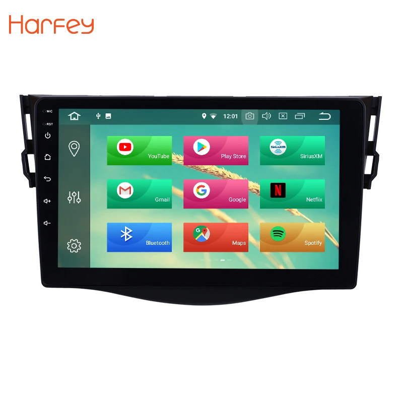 Harfey 1Din Android 8 0/8 1 9 &quotGPS автомобильный радиоприёмник для 2007-2011 Toyota RAV4 HD 1080 P
