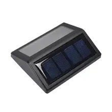 6LED солнечные Настенные светильники Открытый водонепроницаемый Лестницы прохода огни лестничные фонари пейзаж Сад Прямая