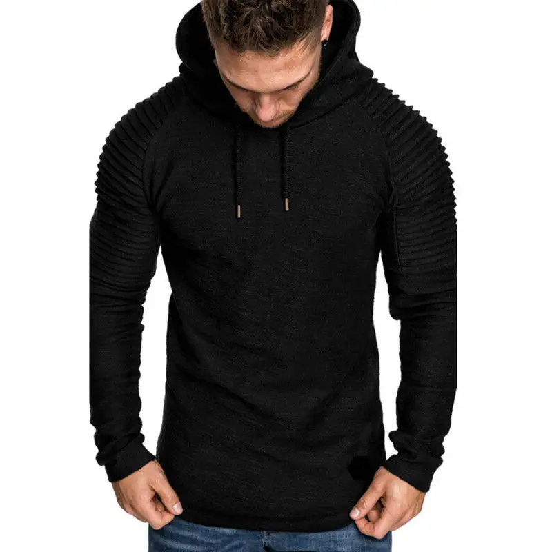 

2018 New Style Hot Fashion Men's Winter Hoodie Warm Hooded Casual Sweatshirt With Hat Solid Outwear Tops