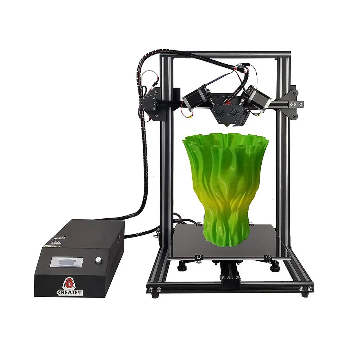 

KR-10S DIY 3D printer kit DIY 300*300*400mm printing size,end stop filament ,subarea heating 3Inch LCD screen