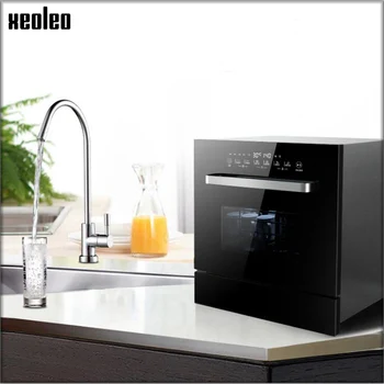 

XEOLEO Automatic dishwasher 8 set Dish Washers Embedded sterilization dryer Intelligent brush bowl to remove bacteria drying