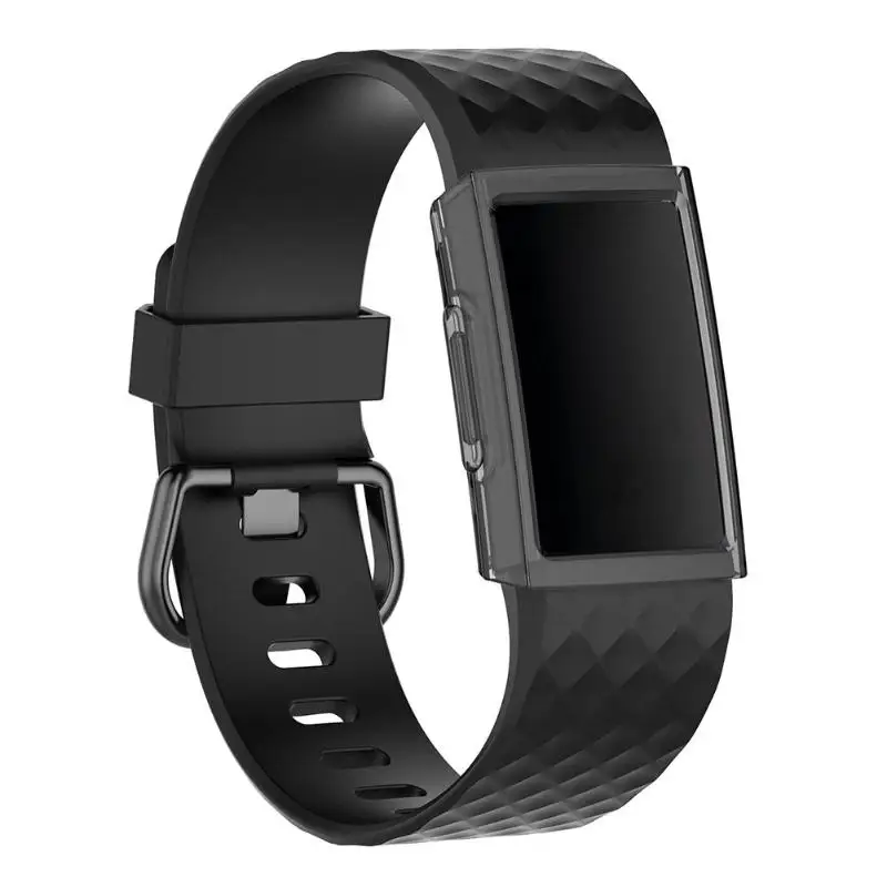 Мягкие ТПУ защитные чехлы крышка браслет оболочка Рамка протектор Замена для Fitbit заряд 3 Смарт часы