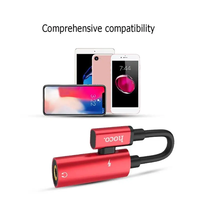 HOCO LS19 2 в 1 Type C USB аудио конвертер телефон зарядное устройство наушники адаптер для