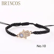 Браслеты в богемном стиле женские красные стринги с плетеной веревкой из бисера сглаза шарм синие браслеты со стразами регулируемые многоцветные Lucky