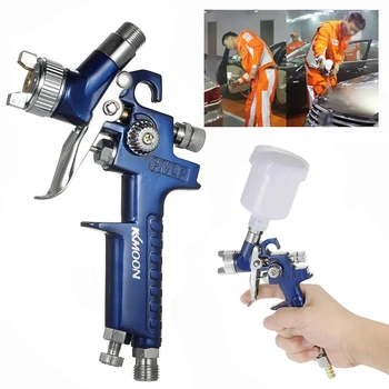 

makeup 0.8mm Mini HVLP Air Spray Gun Airbrush Touch Up Paint Sprayer Gravity Feed Air Brush Set Auto Car Spot Repair Painting