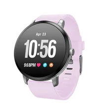 V11 akıllı spor takip saati temperli cam nabız monitörü IP67 su geçirmez kol saatleri spor bilezik Smartwatch erkekler