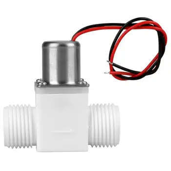 

1/2" DC 3.6V Water Valve Control Electric Pulse Solenoid Valve Accessory Durable Plastic White Valve