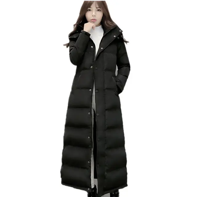 Soperwillton 2018 Luxury Large Raccoon Fur Hooded Coat Slim Puffer Jacket Thick Warm Outwear Padded Women Winter Coats D999