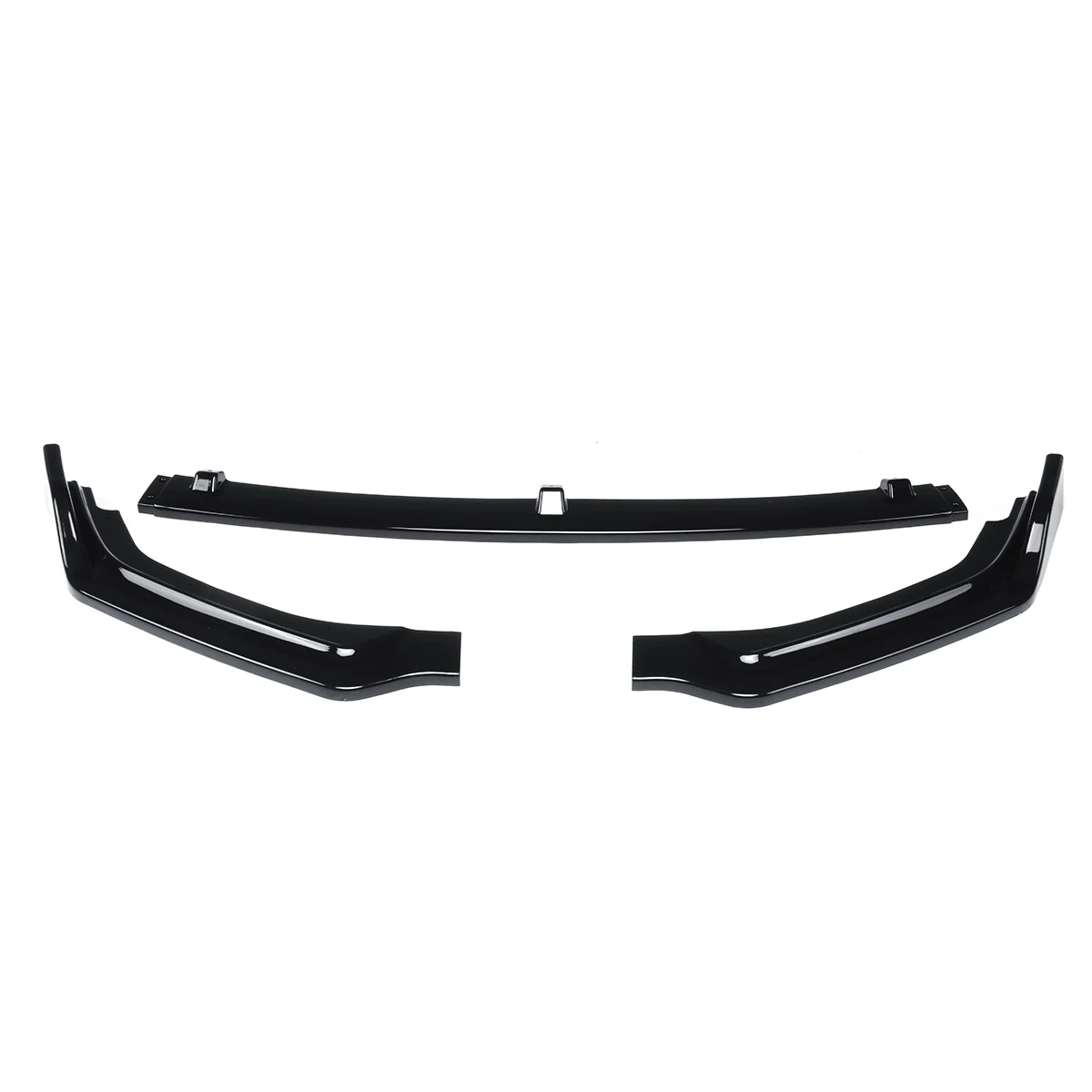 Parachoques delantero del alerón del coche de 3 piezas para el modo Base del Infiniti Q50 2018 solo piezas exteriores anticolisión negro brillante chin Spoiler