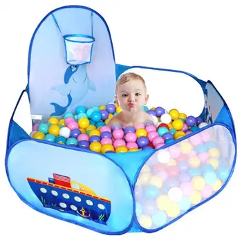 

New Toys Tent Ocean Series Cartoon Game Ball Pits Portable Pool Foldable Children Outdoor Sports Educational Toy With Basket