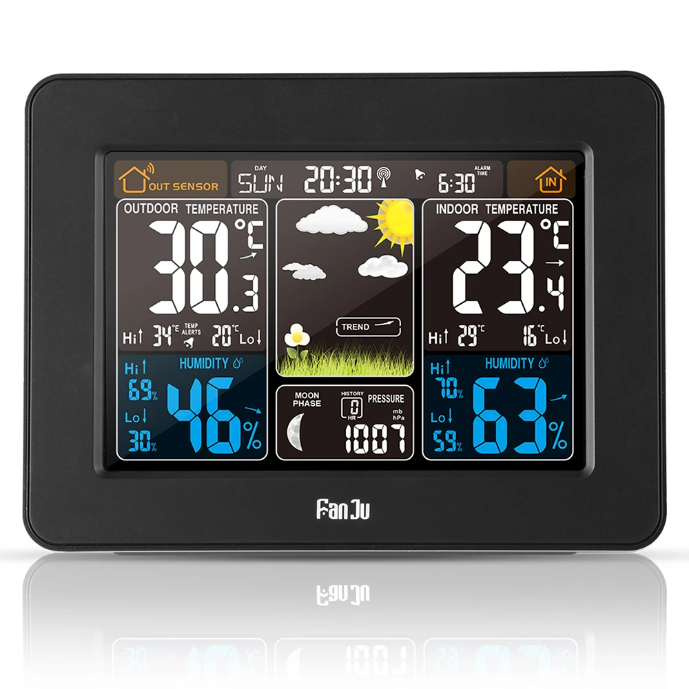 

FJ3365B Digital Color Forecast Weather Station with Alert and Temperature/Humidity/Barometer/Alarm/Moon phase
